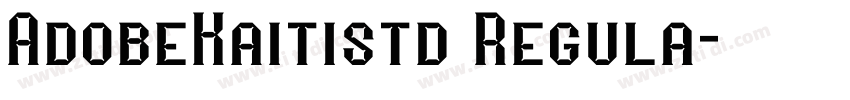 AdobeKaitistd Regula字体转换
